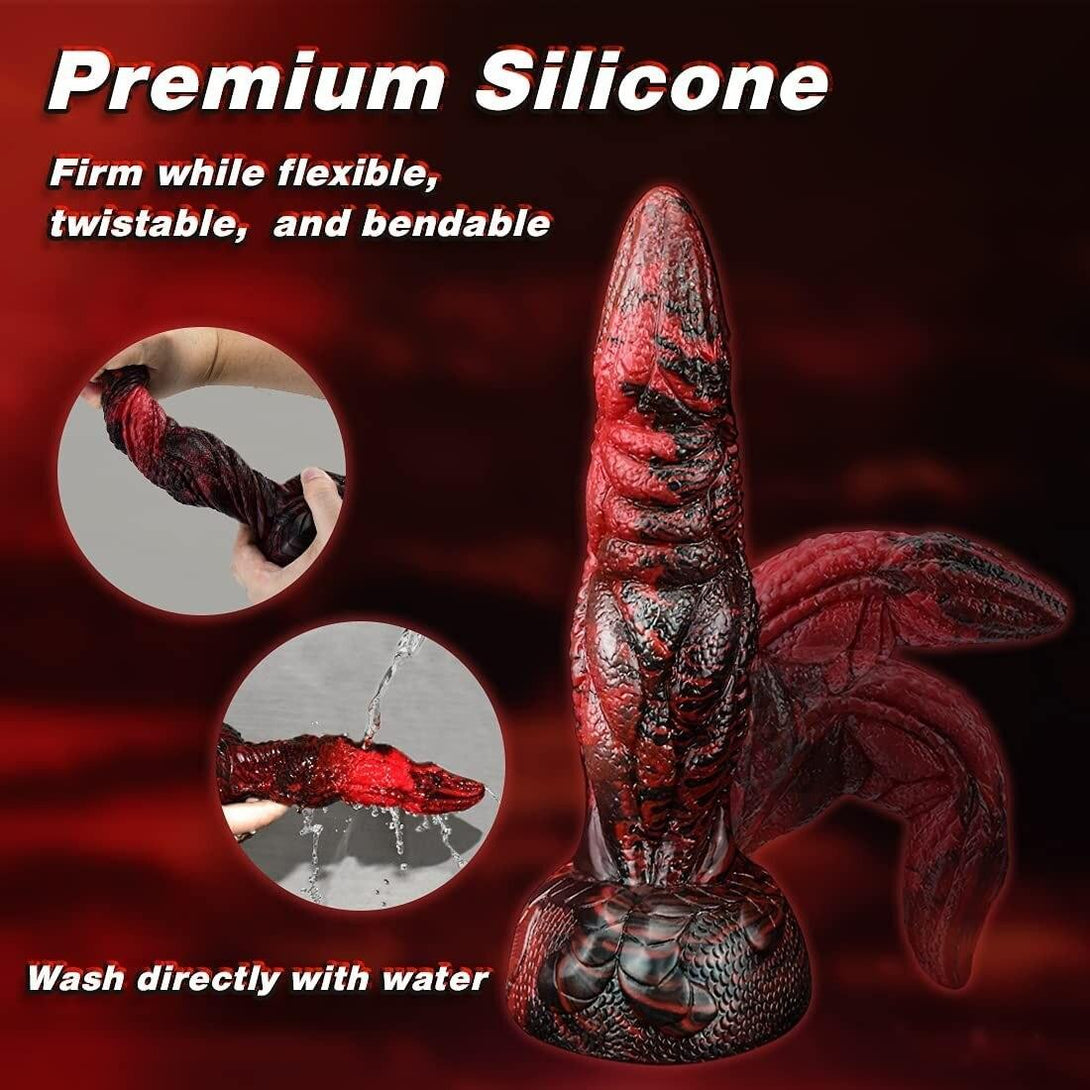 Silicone Suction Cup Large Monster Dildo - LUSTLOVER