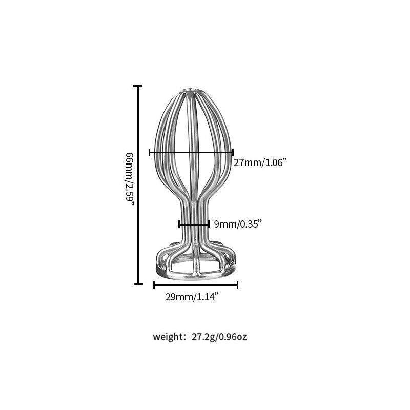 Stainless Steel Hollow Butt Plug Speculum - LUSTLOVER