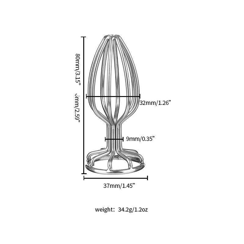 Stainless Steel Hollow Butt Plug Speculum - LUSTLOVER