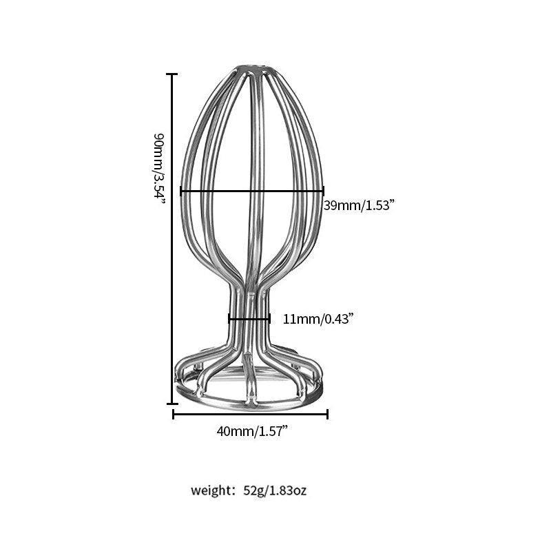 Stainless Steel Hollow Butt Plug Speculum - LUSTLOVER