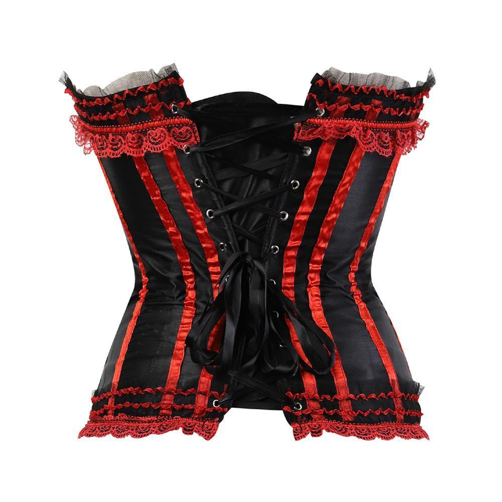 Steampunk Striped Corset - LUSTLOVER