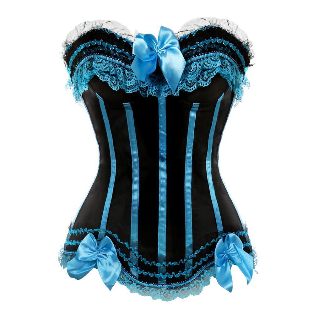 Steampunk Striped Corset - LUSTLOVER