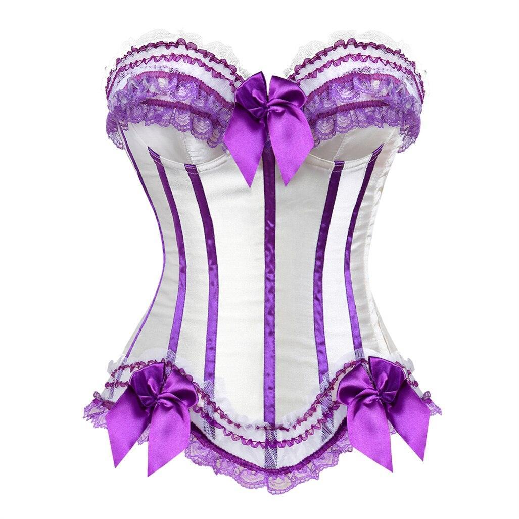 Steampunk Striped Corset - LUSTLOVER