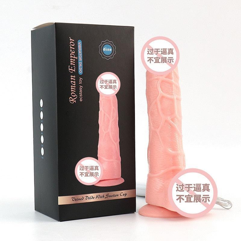 Thrusting Rotation Remote Control Dildo Vibrator - LUSTLOVER