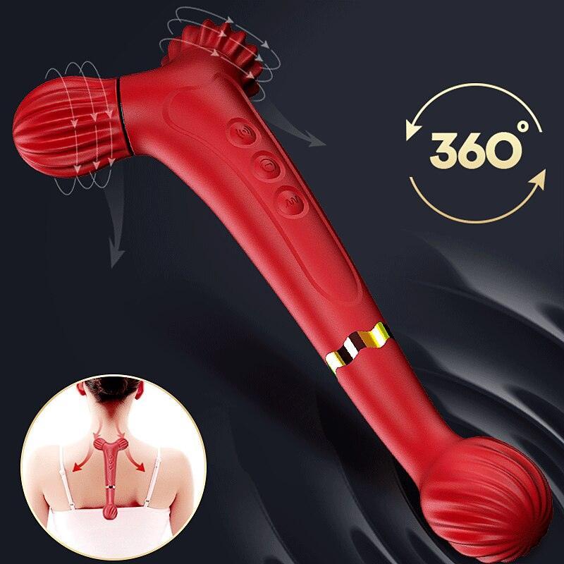 Triple Heads Massage Vibrator - LUSTLOVER