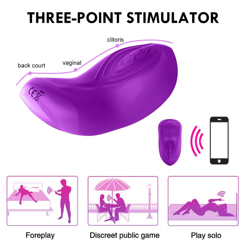 Wearable Vibrator Wireless APP Remote Panties - LUSTLOVER