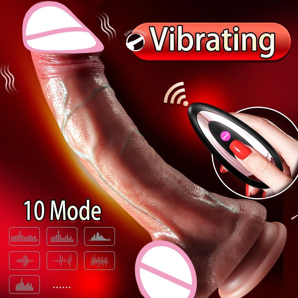 Wireless Thrusting Dildo Vibrator - LUSTLOVER