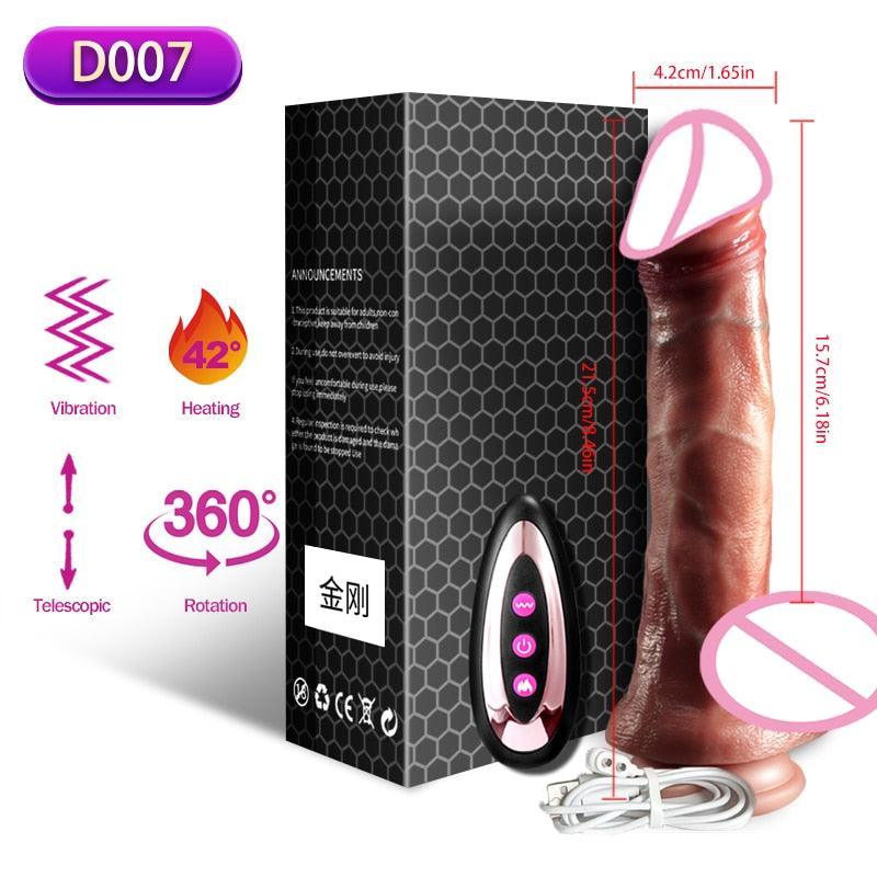 Wireless Thrusting Dildo Vibrator - LUSTLOVER