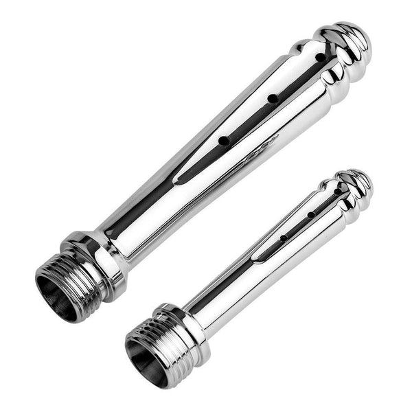 2 Nozzles Stainless Steel Enema Douche - LUSTLOVER