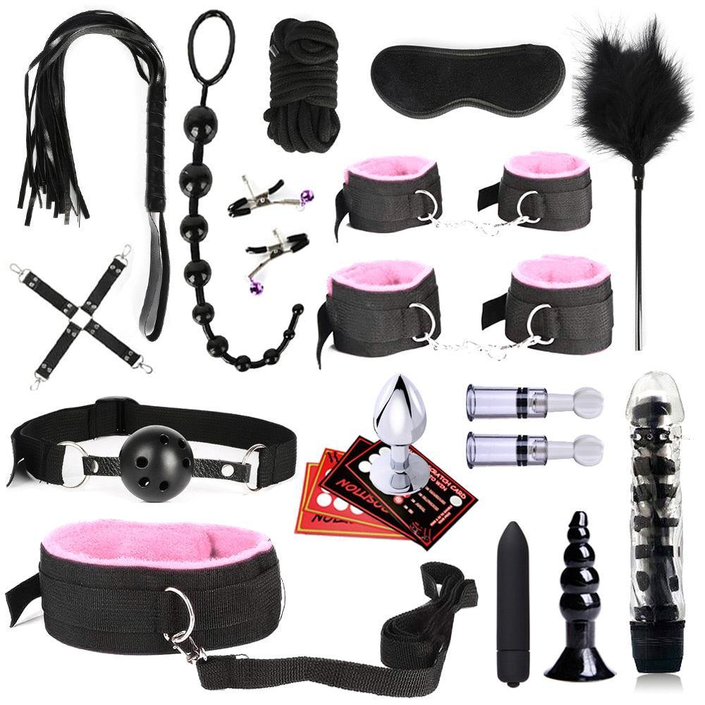 BDSM Bondage Kit 22 Piece - LUSTLOVER