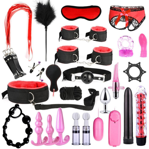 BDSM Bondage Kit 28 Piece - LUSTLOVER