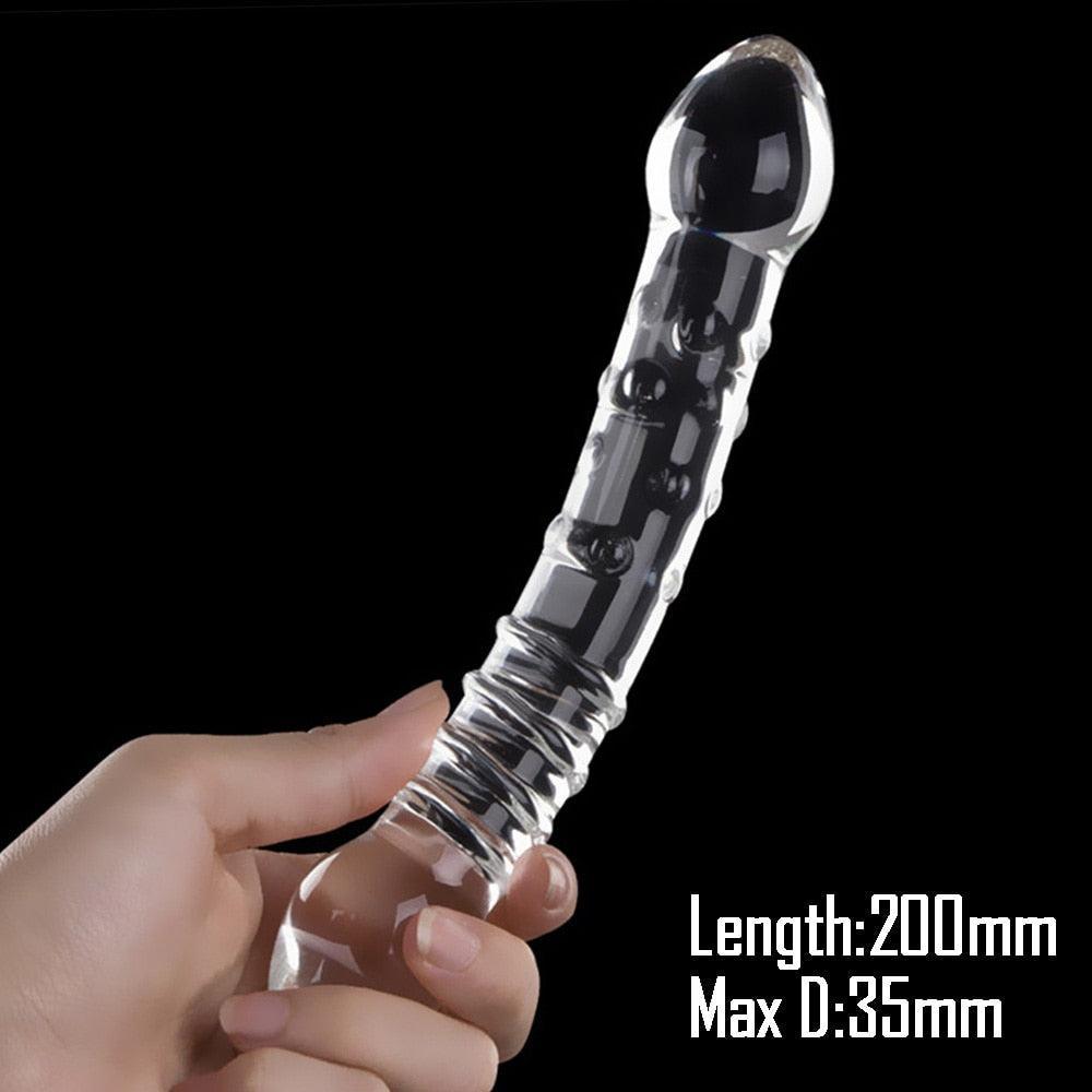 Double-Ended Glass Dildo - LUSTLOVER