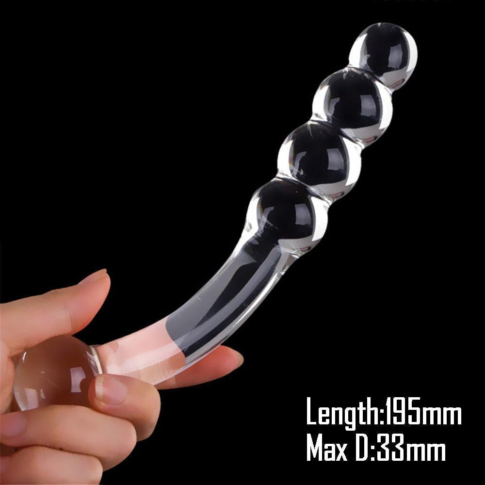 Double-Ended Glass Dildo - LUSTLOVER