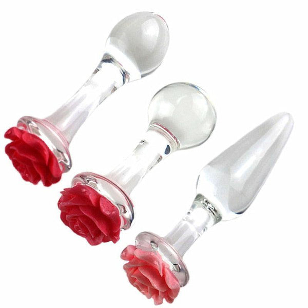 Flourish Glass Butt Plug - LUSTLOVER