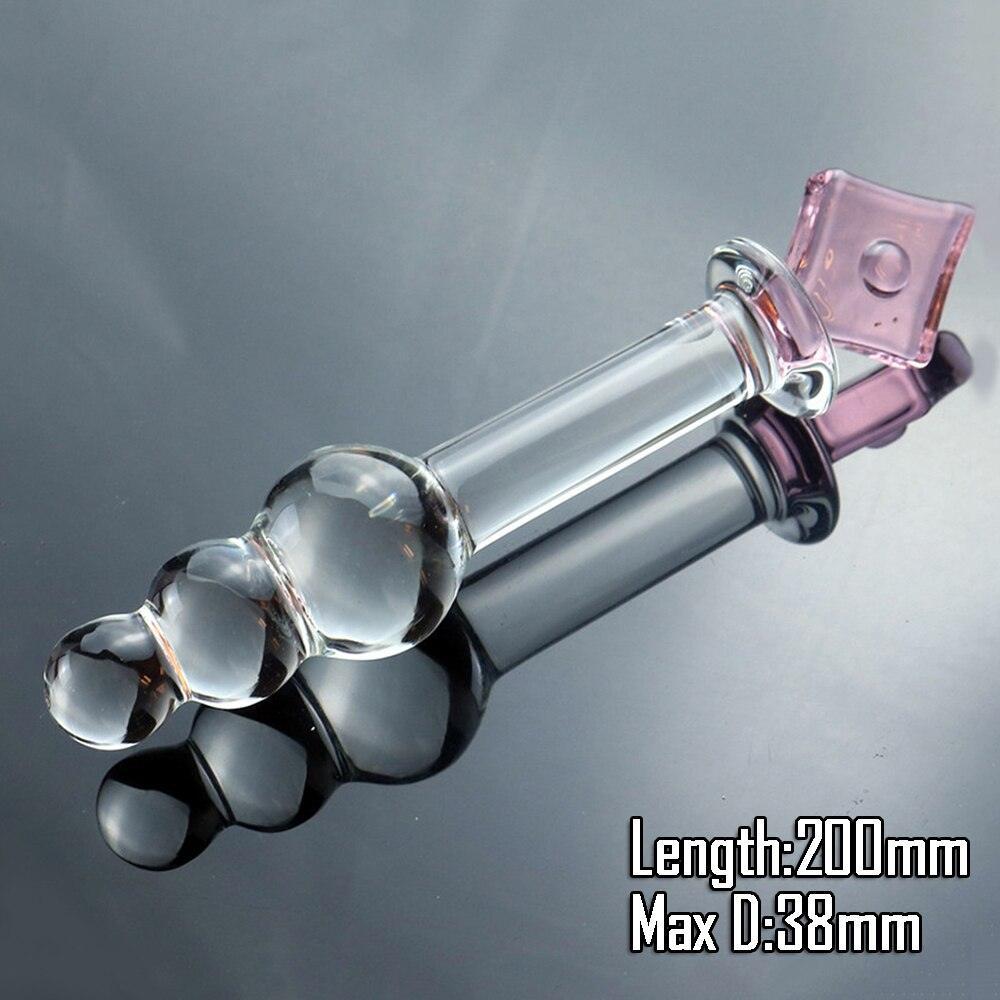 Glass Dildo and Beads - LUSTLOVER