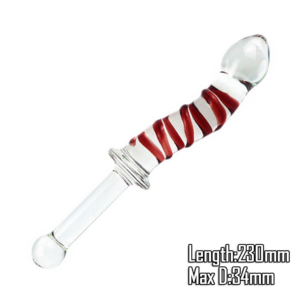 Glass Dildo With Handle - LUSTLOVER