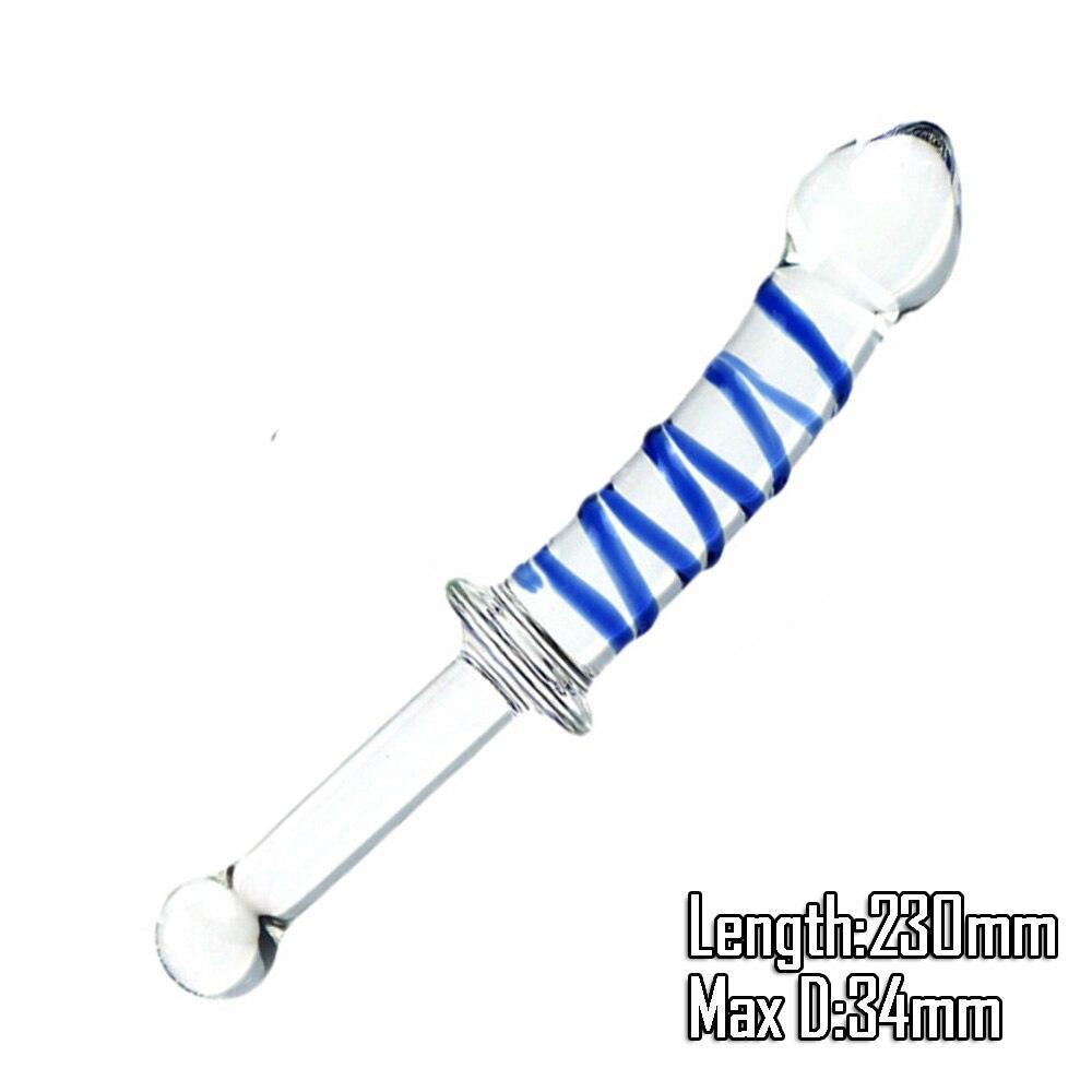 Glass Dildo With Handle - LUSTLOVER