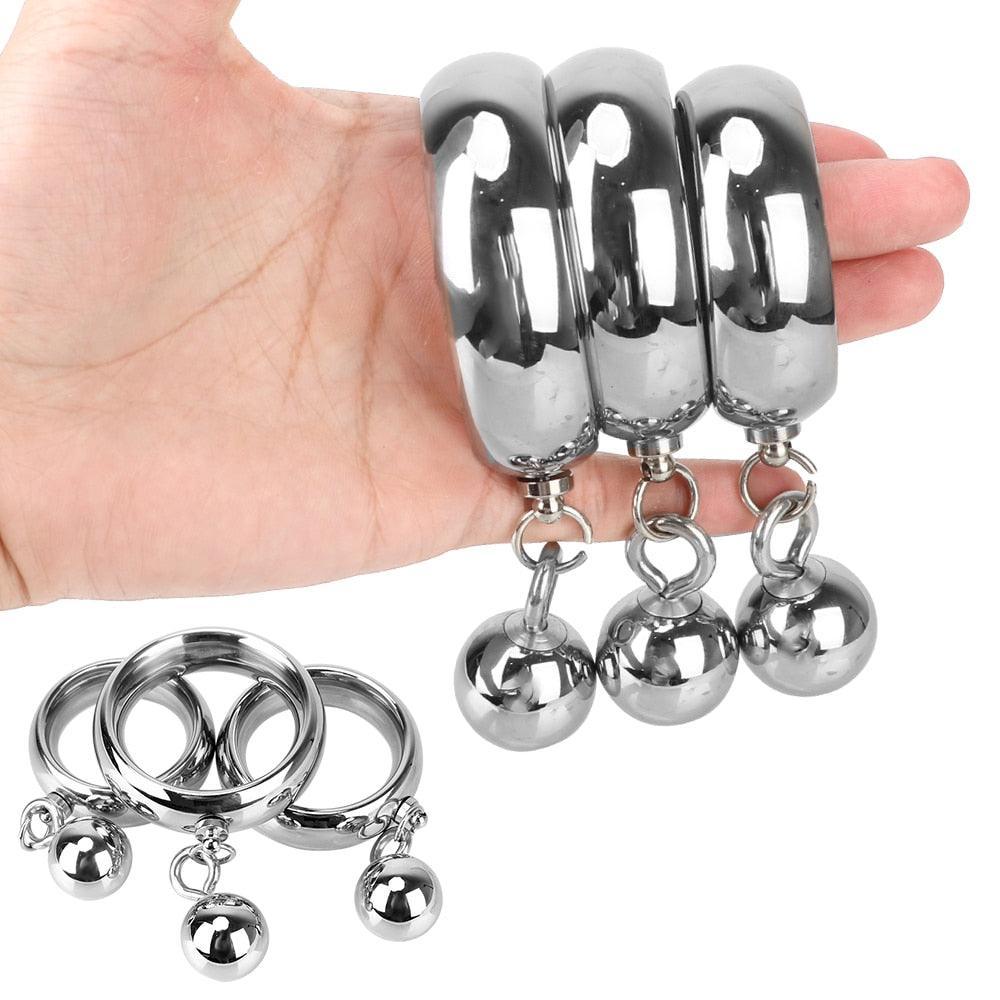 Metal Ring With Weight Ball - LUSTLOVER