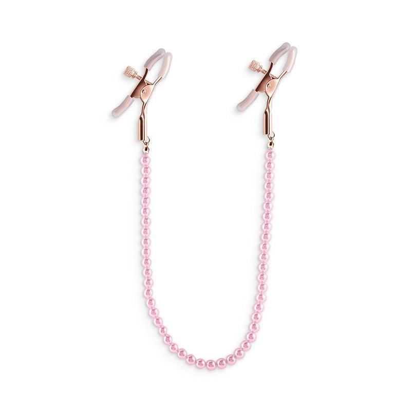 Nipple Clamps With Pearl Chain - LUSTLOVER